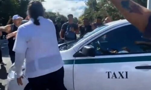 The testimony of 2 people affected by a fight between taxi drivers and Uber in Cancun