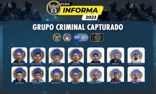 They arrest more than a dozen suspects allegedly related to various criminal acts in Guanajuato, Mexico