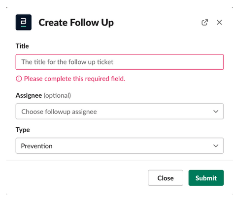 Unsupported Blameless fields in the selected JIRA project
