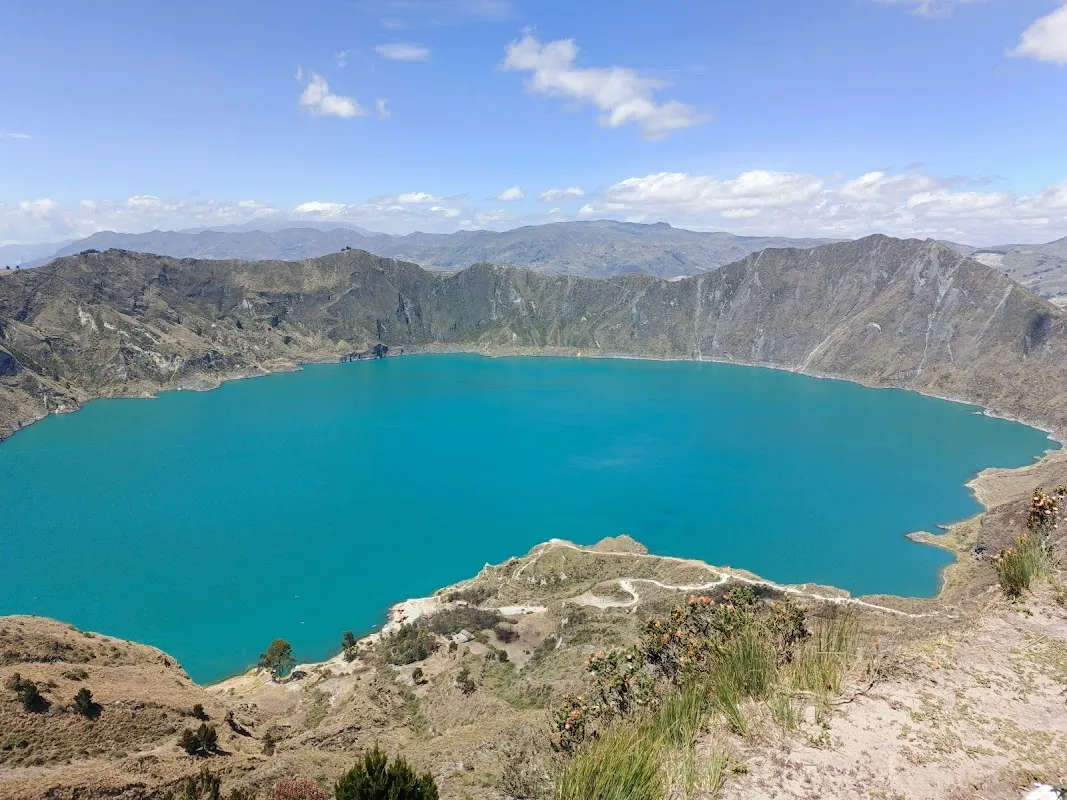 Majestic Andean Crater Lake