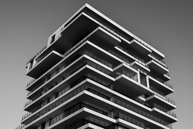 grayscale concrete building 