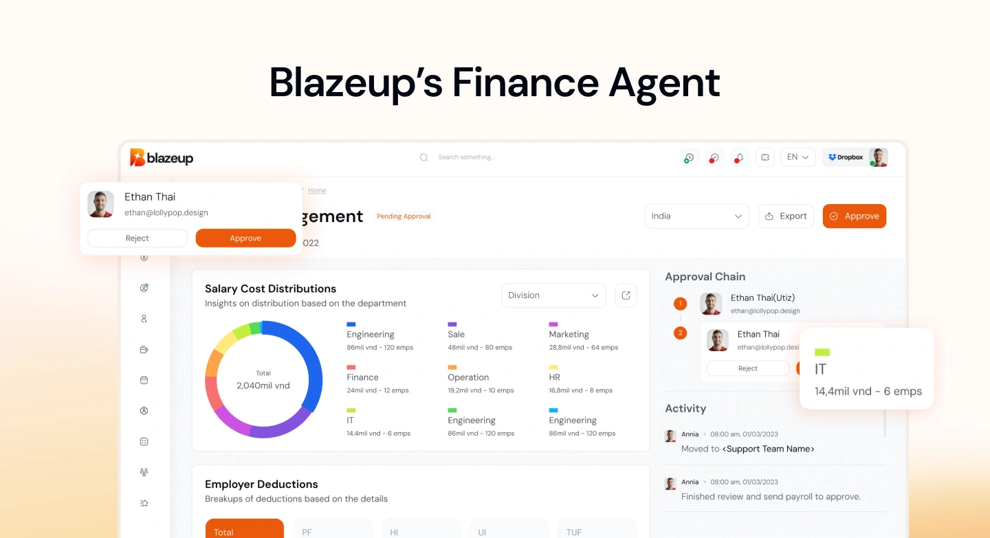 Blazeup's Finance Agent