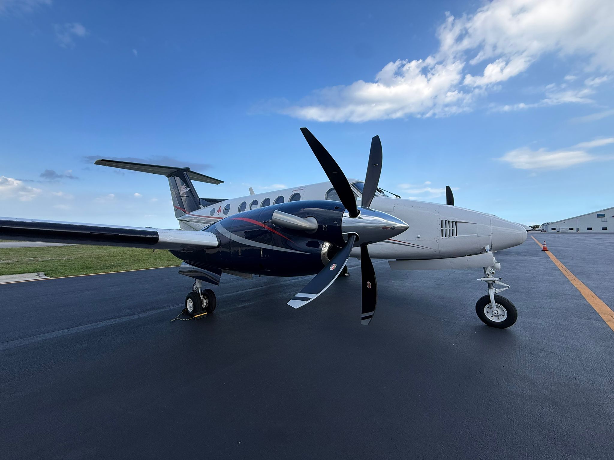 Beechcraft King Air B200 on the ramp