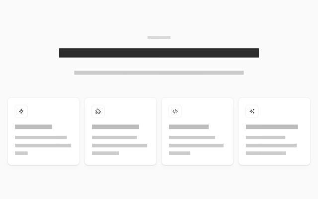 4 columns, cards