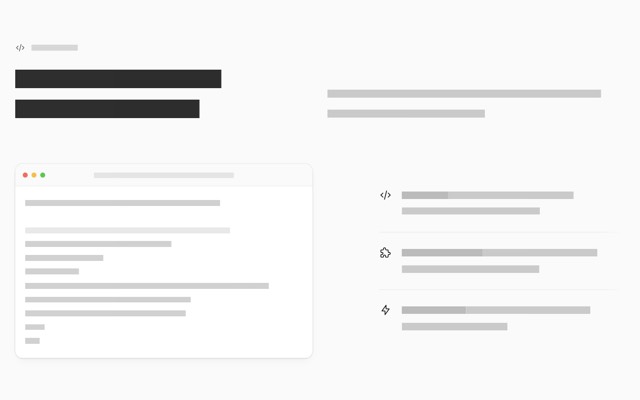 Code on the left