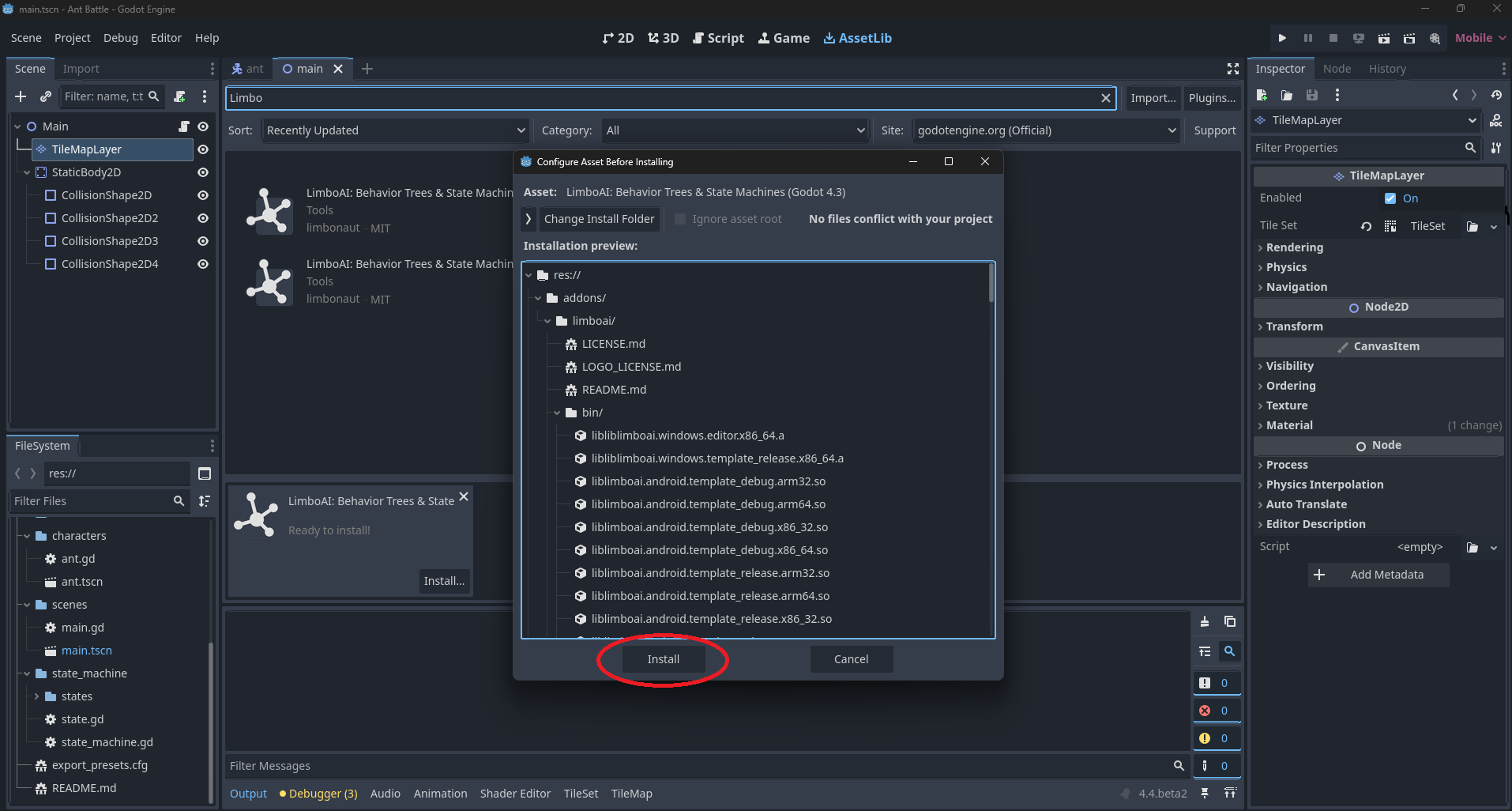 LimboAI Install