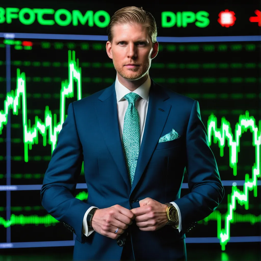 Eric Trump’s $548 million Stake Fuels ‘Buy the Dips’ Rally as Bitcoin and Ethereum Test Key Support Levels