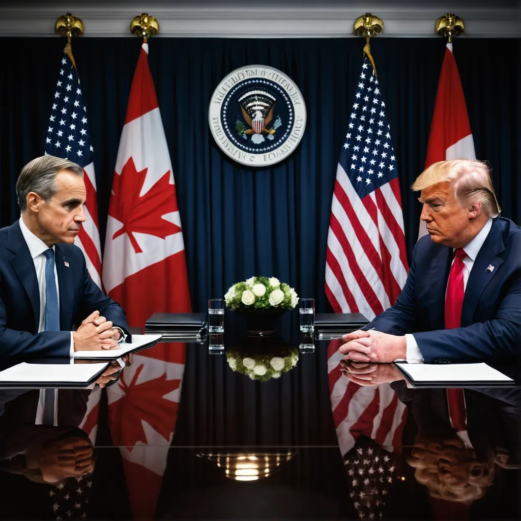 Carney and Trump Engage in Intense Trade Negotiations Over Steel and Aluminum Tariffs