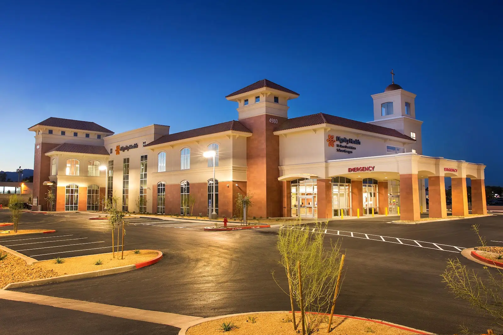 Exterior front view of Emergency room - Dignity Health - St. Rose Dominican Hospital, Sahara,  Las Vegas, NV