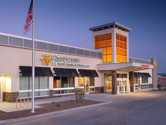 Exterior front view of Emergency Department at St. Joseph's Hospital and Medical Center - Litchfield Park, AZ