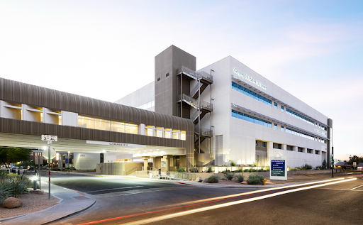 Exterior front view of Barrow Neurological Institute, Lewis Headache Center