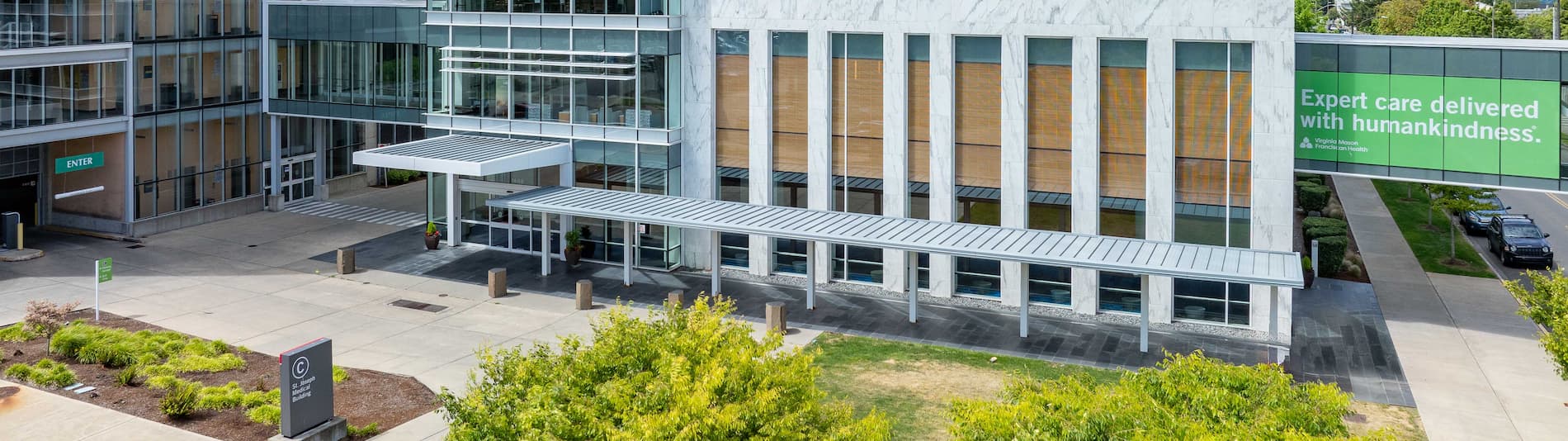 Exterior front view of Franciscan Medical Clinic at St. Joseph