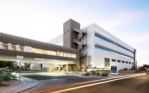 Exterior front view of Barrow Neurological Institute, Muhammad Ali Parkinson Center