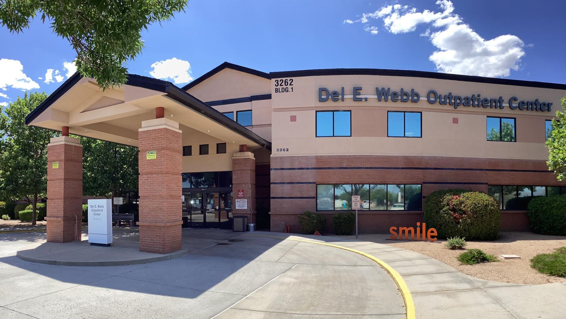 Exterior front view of  Physical Rehabilitation Services Del E Webb Outpatient Center at Yavapai Regional Medical Center