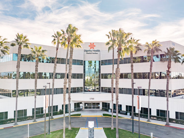 Exterior front view of Cancer Center - Dignity Health - St. John's Regional Medical Center