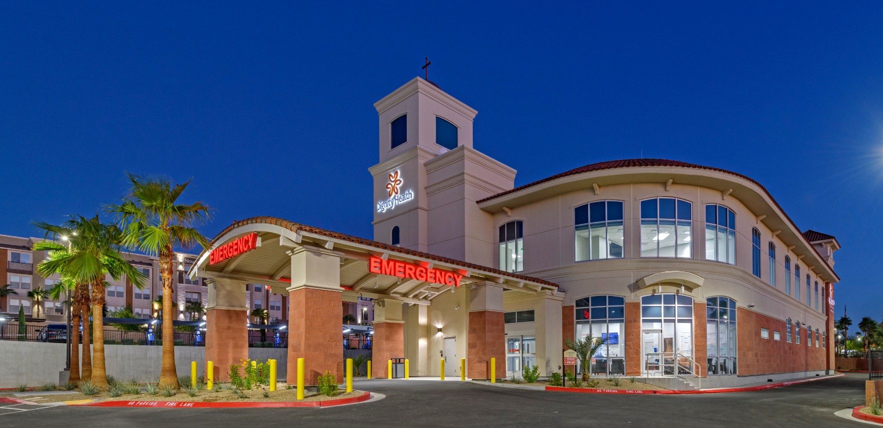 Exterior front view of Emergency Room - Dignity Health - St. Rose Dominican Hospital, North Durango- Las Vegas, NV