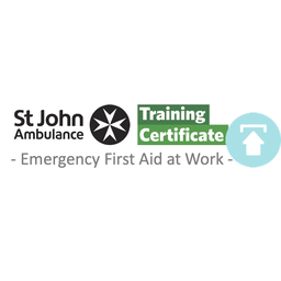 St John Ambulance Emergency First Aid at Work certification mark