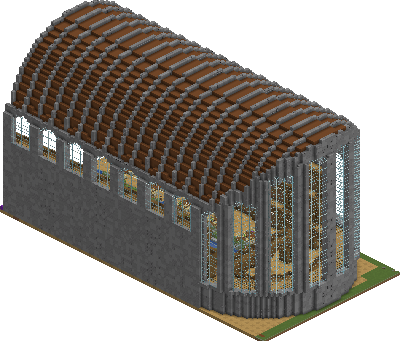 South perspective of library sagamore