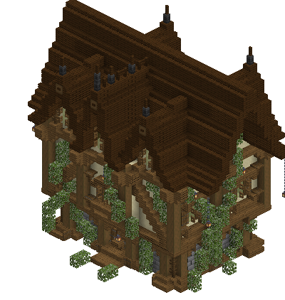 South perspective of medieval house 2 saga