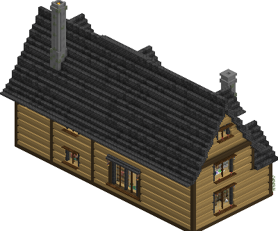 South perspective of Cozy Cabin