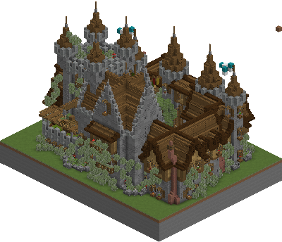 West perspective of cool little castle saga