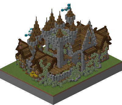 East perspective of cool little castle saga