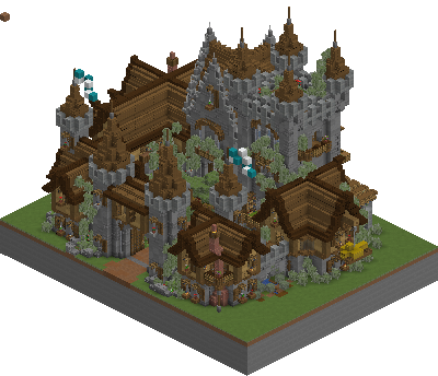 South perspective of cool little castle saga