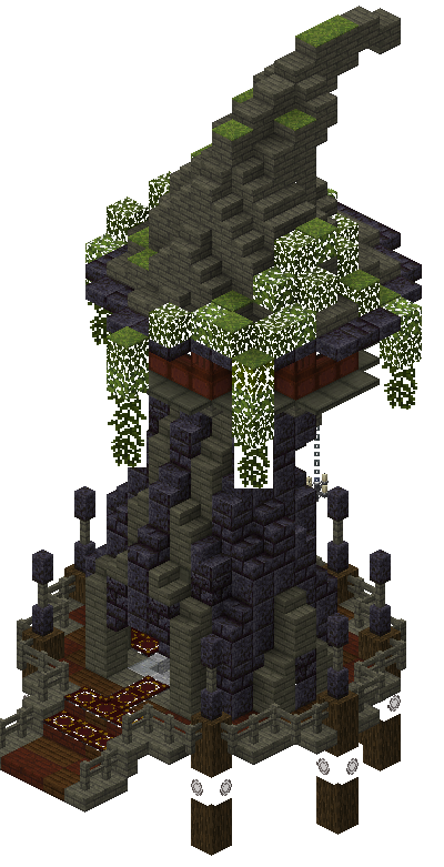 West perspective of hexerei-dark-tower