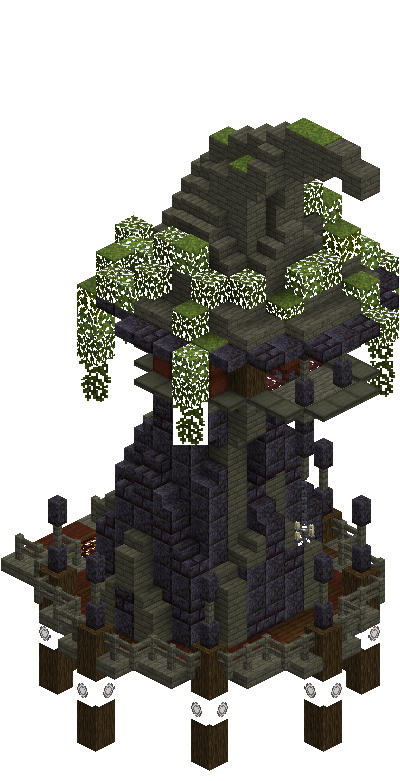South perspective of hexerei-dark-tower