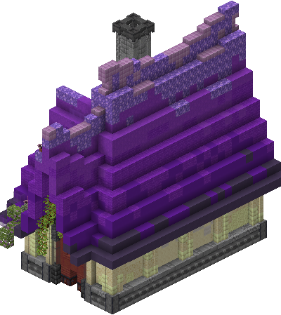 West perspective of medieval house 12 saga