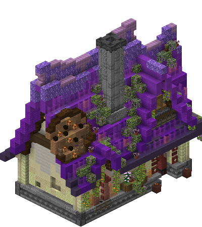 East perspective of medieval house 12 saga