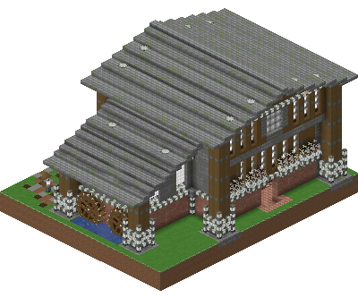 West perspective of Cozy Workshop