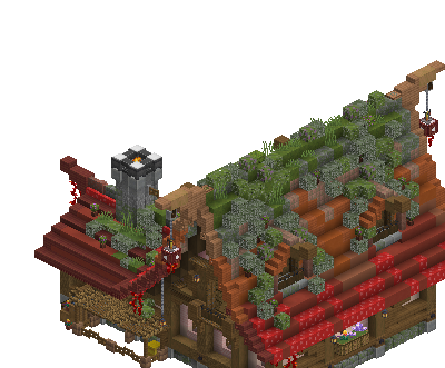 South perspective of medieval house 11 saga