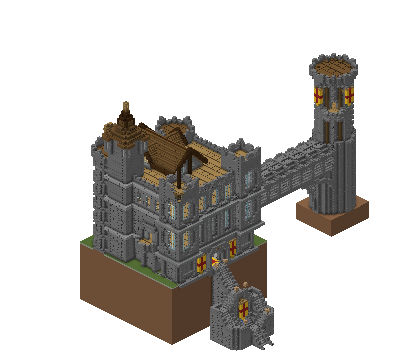 East perspective of castle sagamore