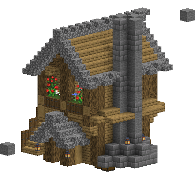 Picture of small medieval house
