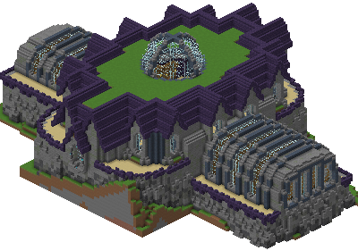 East perspective of Ars Nouveau Library (With JSON)