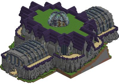 South perspective of Ars Nouveau Library (With JSON)