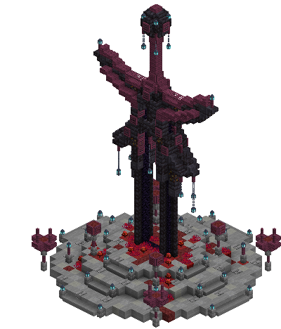 South perspective of nether portal sword sagamore