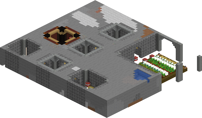 West perspective of Andrews base