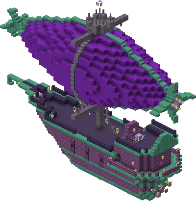 East perspective of Arcane Airship