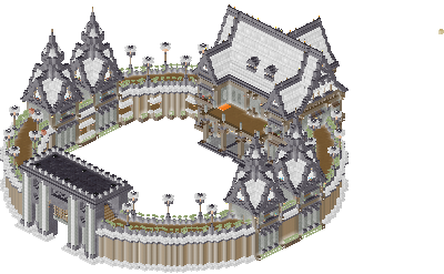 South perspective of Duke's Manor