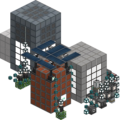 West perspective of Polonium Factory