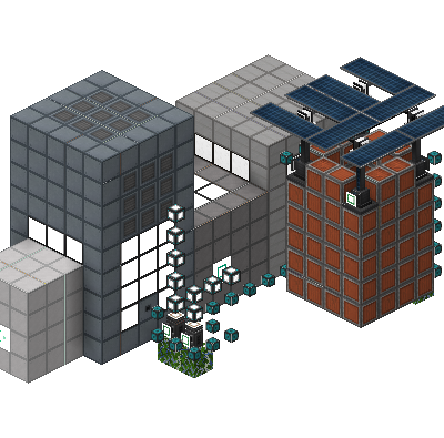 East perspective of Polonium Factory