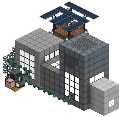 South perspective of Polonium Factory