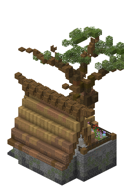 East perspective of medieval house 10 saga