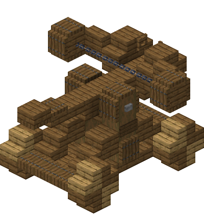 West perspective of Medievl ballista