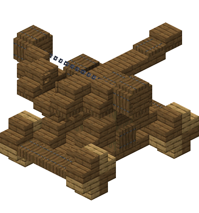 East perspective of Medievl ballista