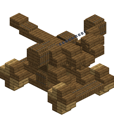 South perspective of Medievl ballista