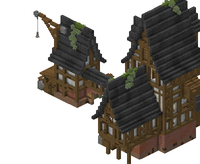 East perspective of fisher house saga