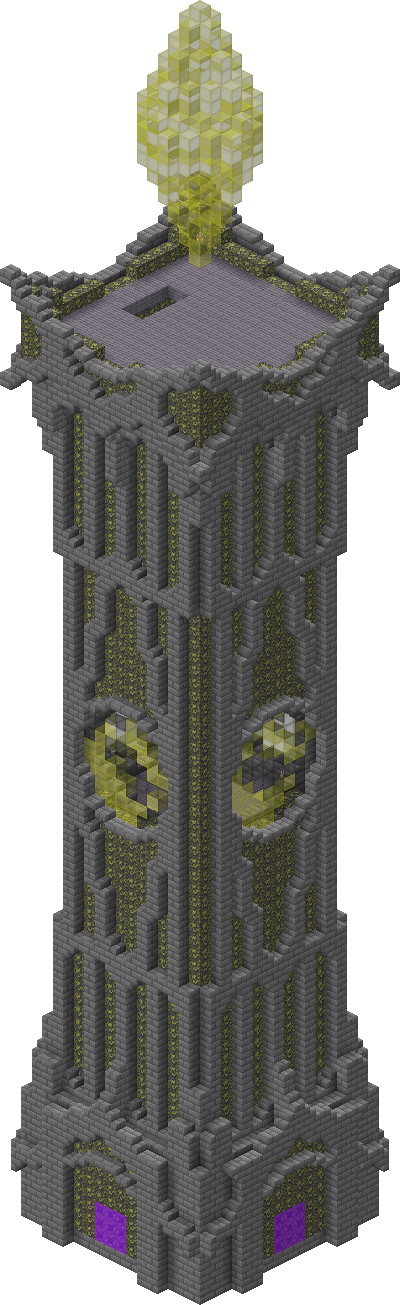 East perspective of Elemental Tower - Air